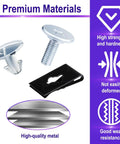 14 Piece Lower Engine Cover Pin Screw Set Includes 6 Radiator Access Pins 2 Lower Cover Bolts And 6 Engine Splash Shield Clips For Honda Civic Accord CRV And Acura Vehicles Replacement Fastener Kit showing high-strength metal parts.