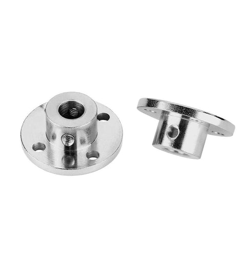 Two metal parts compatible with 4-Pack Utility Cart 8 mm Platform Size Aluminum Frame Built for Moving Boxes, Appliances, and Heavy Cargo.