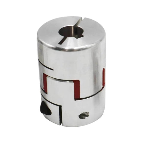 Close-up of metal coupler from Ball Screw, Linear Guide Ball Screw 20mm Ball Screw SFU2010 Kit 550-1500mm C7 for Parts with Nut