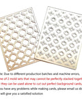 Two 5.6x4.4 in carbon steel 3D Floral Cutting Dies Set For Scrapbooking And Card Making With Layered Four Leaf Flower Designs