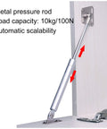 2 Pack 100N/22LBS Drop Down Gas Struts for Downward Flap lid Slowly Down, spring hinge installed on cabinet.