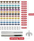 All In One Metal Grommets Kit With 600 Pieces In 12 Colors For DIY Shoes Bags Clothes Crafts Includes 3 Tools And Storage Box