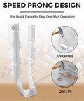 20 Pcs 2x10 Joist Hangers,20 Gauge Metal Face Mount Joist Hanger, Lu210 Joist Hangers Galvanized, Hurricane Ties for Rafter