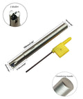 Indexable 3/8 Inch Shank Metal Lathe End Mill Tool Holder EXN02R With 10 Pcs LNMU020209ZNER High Speed Carbide Inserts