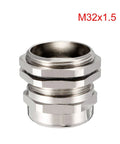Go-To M32 Cable Gland Metal Waterproof Connector for 15mm to 20mm Cable Diameter, dustproof and acid-resistant, 32mm thread
