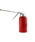 Metal Car Oil Can Pump Oiler With Precision Nozzle Manual Refueling Dispenser in red with ergonomic grip