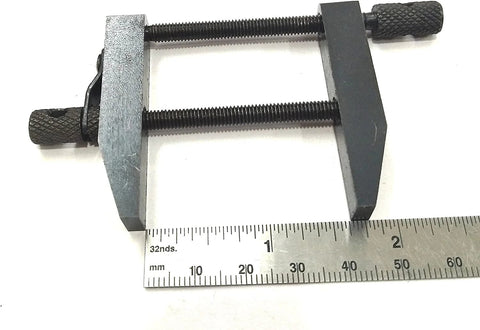 2 inch parallel clamps woodworking tool with ruler for measurement, ideal for precise glue ups and assembly projects
