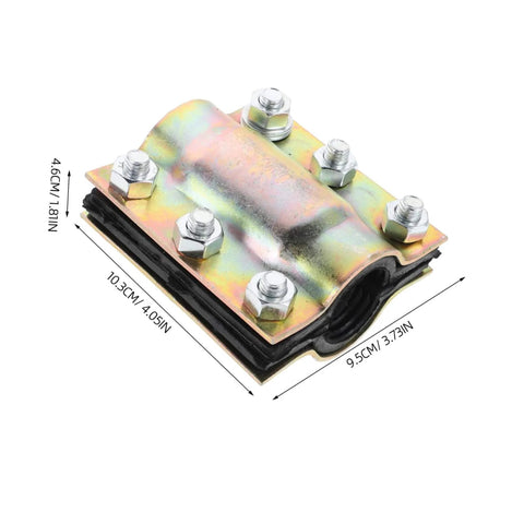Heavy Duty Plumbing Leak Repair Clamp For Water Pipes, Quick Install Pipe Clamp Tool, metal and rubber, top view