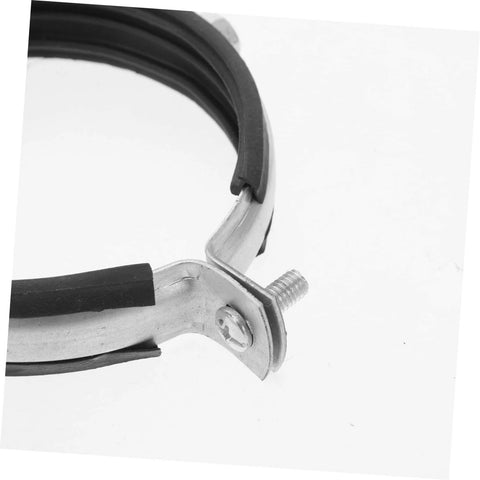Close-up of Three Piece Pipe Fitting Movable Bracket Clamp Kit For Water Pipes Wall And Ceiling Mount Emergency Repair