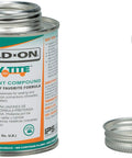 Heavy Duty Metal Pipe Thread Sealant For Leak Free Joints And Smooth Lubrication That Seals And Prevents Rust On Threaded Flanged And Gasketed Metal Pipes Low VOC Green Formula 1/2 Pint 8 Fl Oz By Weld On 10068 505 Key Tite container and applicator brush