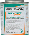 Heavy Duty Metal Pipe Thread Sealant For Leak Free Joints And Smooth Lubrication That Seals And Prevents Rust On Threaded Flanged And Gasketed Metal Pipes Low VOC Green Formula 1/2 Pint 8 Fl Oz By Weld On 10068 505 Key Tite