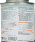 Back view of Weld On 10068 505 Key Tite Heavy Duty Metal Pipe Thread Sealant 1/2 Pint 8 Fl Oz with instructions and label.