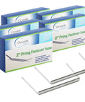 Premium 500 Pack 2 Inch Capacity Metal Prong Paper Fastener Bases With Two And Three Quarter Inch Bases For File Folders And Clip Accessories, Heavy Duty Corrosion Resistant Steel, Pack Of Five Boxes Each Containing One Hundred Bases By OLYMPX