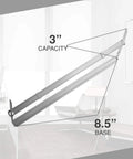 Close-up of Premium 3 Inch Capacity Metal Prong Paper Fasteners Pack Of 50 With 8.5 Inch Base And Standard 2 Hole Punch by OLYMPX.