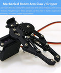 Metal Robot Claw Gripper With High Torque Servo for Arduino Raspberry Pi Microbit, ideal for robotics and DIY education projects.