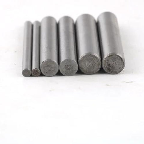 Six metal rods varying in size, representing components for Diamond Grinding Wheel Dresser Pen For Precision Truing And Restoring Flat Surfaces