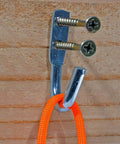 Rope Binding Hooks Five Eighth Inch Open End 20 Pack For Tarp Anchors Tie Downs on wood wall