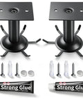 Utensil Hooks, 2 Pack Metal Kitchen Utensil Hangers Rack with 6 Rotatable Claws, installation kit and strong glue included