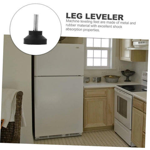 Heavy Duty Leveling Feet For Tables And Machinery Adjustable Legs Built Tough With Rubber Bumper Feet Threaded Levelers And Shock Absorbers Quiet Operation Easy Install For Stable Workbenches And Equipment positioned near a kitchen setup