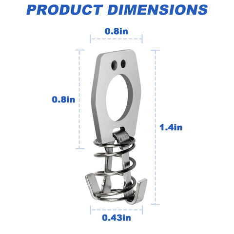 Metal RV Water Heater Door Cam Lock For Camper Doors Durable Door Latch Assembly dimensions shown.