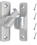 Adjustable 90 And 180 Degree Barn Door Lock Heavy Duty Rust Proof Sliding Door Latch with screws