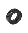 Single Split Clamp-On Shaft Collar of Metal Material 1 inch Bore Set Screw in black oxide carbon steel, 1.75 inch OD