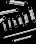 200 Piece Compression and Extension Spring Kit With Plastic Storage Box, 20 Sizes of Small Metal Coil Springs for Auto