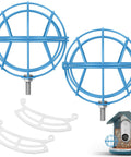 Two Pack Metal Suet Ball Holders For Bird Buddy Smart Feeders With Blue Plate Oil Ball Holder And 5 Mm Mounting Screws