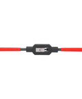 Beefed Up Adjustable Metal Tap Handle Reamer Wrench for Screw Tapping and Repair, alloy steel, red handles, front view
