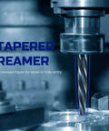 Heavy Duty 4 Piece Pro Grade Taper Reamer Set for Metal and Steel Holes 3 Eighth Inch, 1 Half Inch, 5 Eighth Inch and 3 Quarter Inch M2 HSS