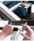 Adjustable Tap Wrench And 2-56 UNC Machine Taps Kit Includes M1 M12 Tap Wrench Handle Pro Grade High Speed Steel Taps 3Pc Set