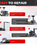 Step-by-step guide using M10x1.0 Metric Thread Repair Kit With Stainless Steel Inserts 12.7mm Long on metal component