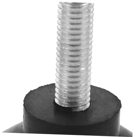 Close-up of Four Pack Sturdy Adjustable Furniture Leveling Pads Rubber Feet For Tables Machines Workbenches Cabinets