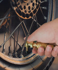 Using Two Pack Durable Metal Closed Ball Air Chucks with One Quarter Inch NPT Quick Plug for tire inflation