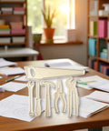 Versatile Die Cut Set For DIY Card Making And Scrapbooking With Intricate Metal Cutting Dies on craft table with tools