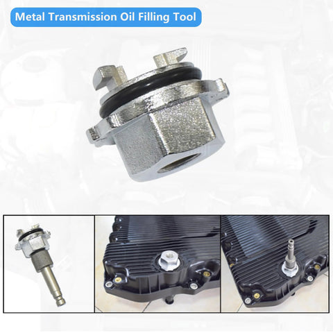 Metal Transmission Oil Filling Tool for Mercedes 9G Tronic Transmission Oil Fill Kit, durable all-metal design, easy ATF oil change.