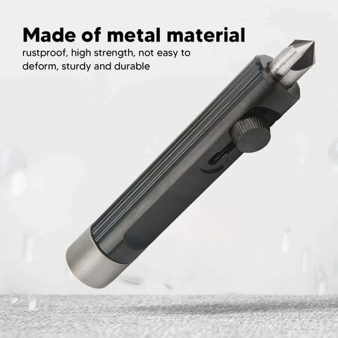 Metal Tubing Deburring And Flaring Tool For Brake Lines Three Sixteenth To One Half Inch Hand Reamer angled view