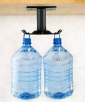 Utensil Hooks, 2 Pack Metal Kitchen Utensil Hangers Rack 360° Rotating Under Cabinet Utensil Hooks Top Mounted with 6 Rotatable Claws in use