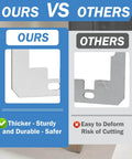 Comparison of 20 Pack Metal Wall Plate Spacers For Flush Mount Outlets And Switches Outlet Extender Shims; ours vs others