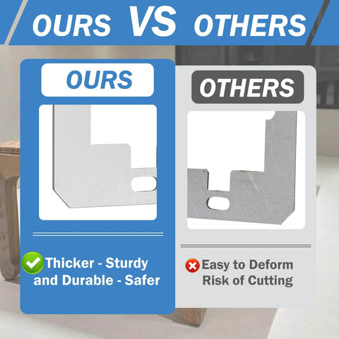 Comparison of 20 Pack Metal Wall Plate Spacers For Flush Mount Outlets And Switches Outlet Extender Shims; ours vs others