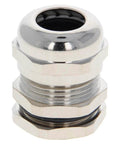 Ten Pack Metal Waterproof M20 Cable Glands Joints With Adjustable Threaded Connectors In Silver For 6 To 12 Mm Cable Diameter Built Tough