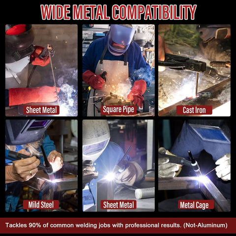 2 In 1 110V Arc And Lift TIG Welder For Home DIY With Hot Start And Anti Stick Arc Force Portable MMA Welding Machine performing on various metals