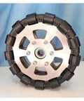 Metal Wheel 6 Inch,152mm Double Stainless Steel Omni Wheel on display, 40kg Load, Robot Car Parts Mecanum Wheel(5mm no Keyway)