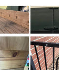 Mending Plates for Wood - 28 Set Metal Flat Plate Straight Bracket for Board, Bed Frame, Furniture & Shelves, Stainless Steel installed