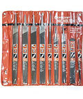 9-Piece maintenance file set for 6, 8, and 10 inch files includes smooth, bastard, and mill cuts in red storage pouch