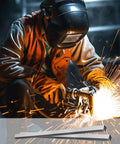Welder using Six Piece Set Of 0.25 Inch By 0.25 Inch By 12 Inch 304 Stainless Steel Square Bar Key Stock for metalworking