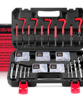 Complete Metric Helicoil Thread Repair Kit For Automotive Engine And Industrial Machinery with drill bits and wire inserts in case