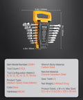 Go To Eight Piece Metric Ratcheting Wrench Set With Organizer Rack Cr V Steel 8 Mm To 19 Mm 72 Tooth Ratcheting Quick Release