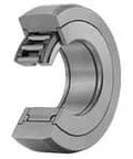 NAST20ZZR Metric Roller Follower Bearing, Separable Caged Type, 20 mm ID x 47 mm Roller, Shielded with Oil Hole, side view