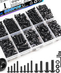 888Pcs Metric Screw Assortment Kit M2 M3 M4 M5 Hex Button Head Screws 10.9 Alloy Steel With Nuts Washers For 3D Printing